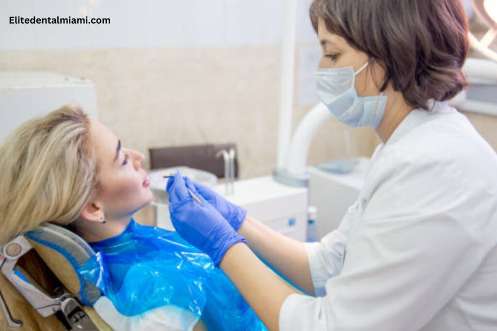High Pressure Water Teeth Cleanings From a Dentist